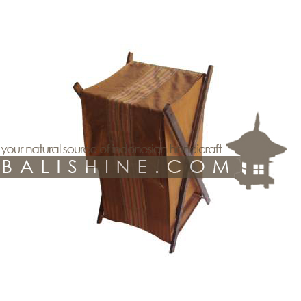 Balishine: Your natural source of indonesian handicraft presents in its Home Decor collection the Doubled Fabric Laundry Box:11KAN431508:This laundry box out of doubled fabric is produced in Bali it's a handmade  textile with plywood.  50% coton and 50% polyester. Color Same as picture.