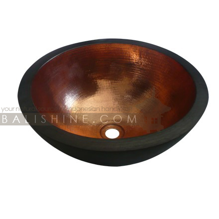 Balishine: Your natural source of indonesian handicraft presents in its Home Decor collection the Copper Sink:11LIS15414:This sink is produced in Indonesia made from copper.  Same as picture