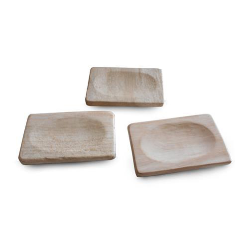 Balishine: Your natural source of indonesian handicraft presents in its Home Decor collection the White Petrified Wood Soap Dish:11DF28526:This white soap dish is made from petrified wood.  