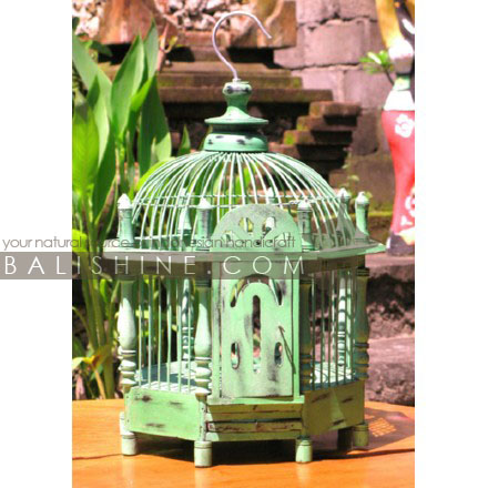 Balishine: Your natural source of indonesian handicraft presents in its Home Decor collection the Bird Cage:12BDG356494:This bird cage is a handicraft of Indonesia made from wood.  Same as picture