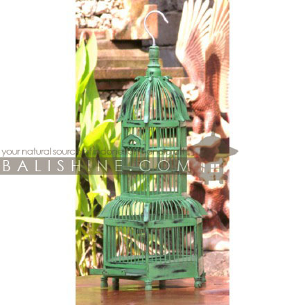 Balishine: Your natural source of indonesian handicraft presents in its Home Decor collection the Bird Cage:12BDG356499:This bird cage is a handicraft of Indonesia made from wood.  Same as picture