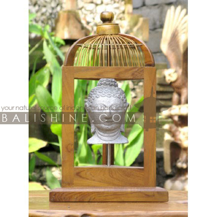 Balishine: Your natural source of indonesian handicraft presents in its Home Decor collection the Bird Cage:12BDG356504:This bird cage is a handicraft of Indonesia made from wood.  Same as picture