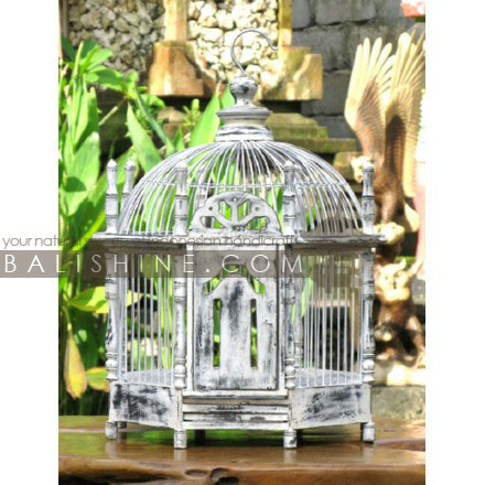 Balishine: Your natural source of indonesian handicraft presents in its Home Decor collection the Bird Cage:12BDG356506:This bird cage is a handicraft of Indonesia made from wood.  Same as picture