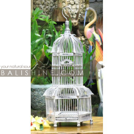 Balishine: Your natural source of indonesian handicraft presents in its Home Decor collection the Bird Cage:12BDG356509:This bird cage is a handicraft of Indonesia made from wood.  Same as picture