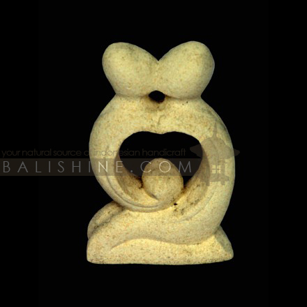 Balishine: Your natural source of indonesian handicraft presents in its Home Decor collection the Abstract Statue:12DEL35584:This abstract statue is a handicraft of Bali made from natural white lime stone.  white color.