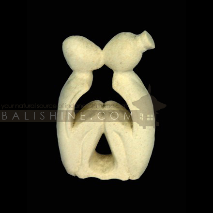 Balishine: Your natural source of indonesian handicraft presents in its Home Decor collection the Abstract Statue:12DEL35585:This abstract statue is a handicraft of Bali made from natural white lime stone.  white color.