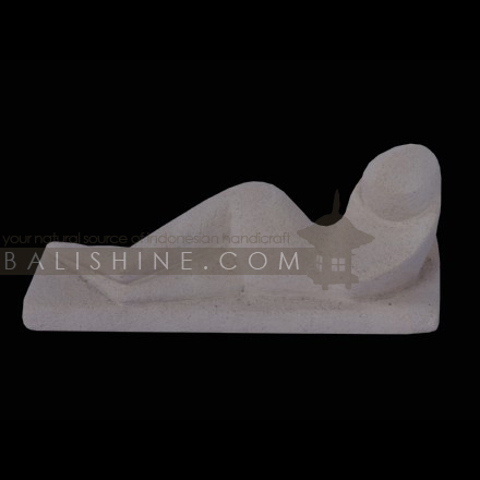 Balishine: Your natural source of indonesian handicraft presents in its Home Decor collection the Abstract Statue:12DEL35589:This abstract statue is a handicraft of Bali made from natural white lime stone.  white color.