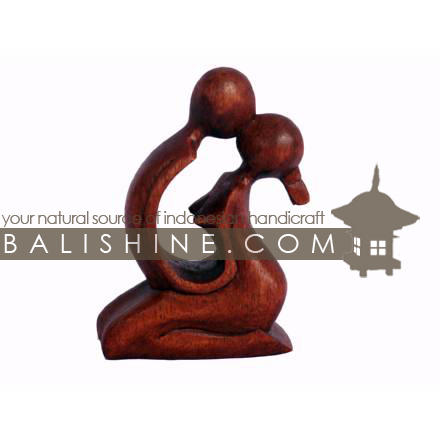 Balishine: Your natural source of indonesian handicraft presents in its Home Decor collection the Suar Wood Abstract Statue:12IMS383:This abstract statue is a handicraft of Bali made from suar wood.  