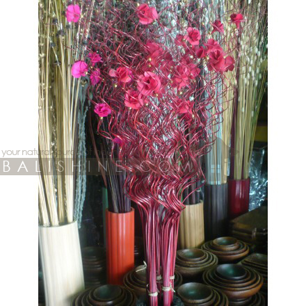 Balishine: Your natural source of indonesian handicraft presents in its Home Decor collection the Decorative Flower:12DIA345723:This set of 20 pcs decorative flower is made in Indonesia, from root and wood.  The colors available are natural, black, white, red, green, orange, gold, chocolate, pink, blue, silver or purpple