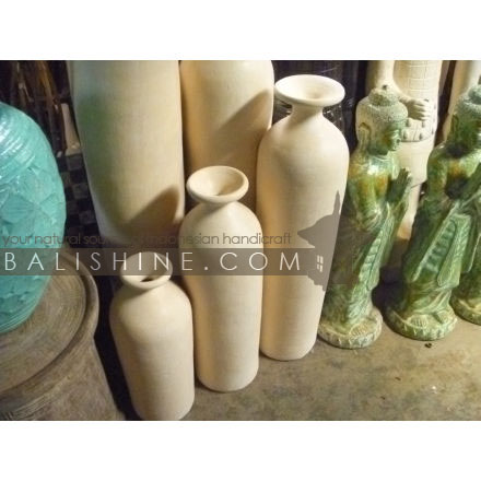 Balishine: Your natural source of indonesian handicraft presents in its Home Decor collection the Decorative Pot:12LJP56823:This decorative pot is made from GRC (concrete mixed with fiber) and can be used indoor or outdoor.  