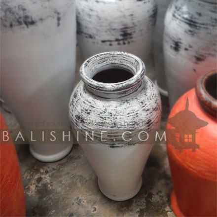 Balishine: Your natural source of indonesian handicraft presents in its Home Decor collection the Decorative Pot:12LJP57576:This decorative pot is made from GRC (concrete mixed with fiber) and can be used indoor or outdoor.  lots of colors available.