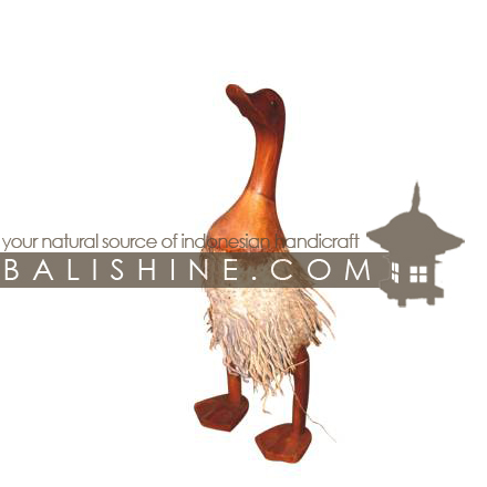 Balishine: Your natural source of indonesian handicraft presents in its Home Decor collection the Duck statue:12AUR35163:This duck is produced in Bali made from jempinis wood with akar bambou.  