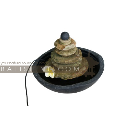 Balishine: Your natural source of indonesian handicraft presents in its Home Decor collection the Fountain:12KUM215828:This fountain is produced in Indonesia, made from stone and teracota.  Sold with pump
