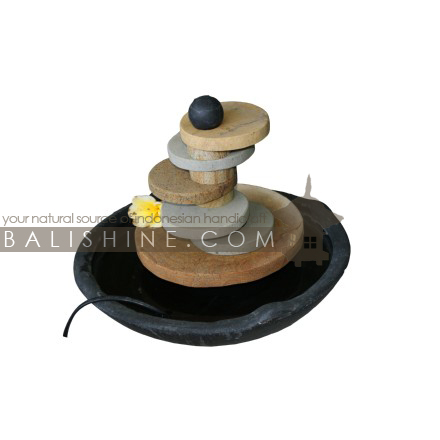 Balishine: Your natural source of indonesian handicraft presents in its Home Decor collection the Fountain:12KUM215829:This fountain is produced in Indonesia, made from stone and teracota.  Sold with pump