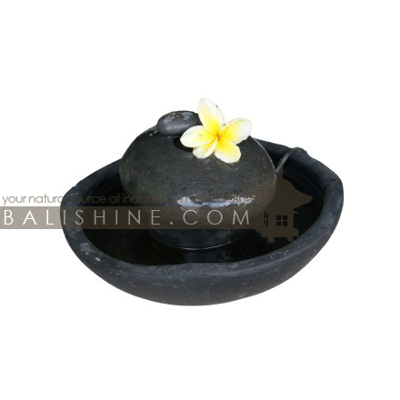 Balishine: Your natural source of indonesian handicraft presents in its Home Decor collection the Fountain:12KUM215831:This fountain is produced in Indonesia, made from stone and teracota.  Sold with pump