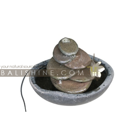 Balishine: Your natural source of indonesian handicraft presents in its Home Decor collection the Fountain:12KUM215832:This fountain is produced in Indonesia, made from stone and teracota.  Sold with pump