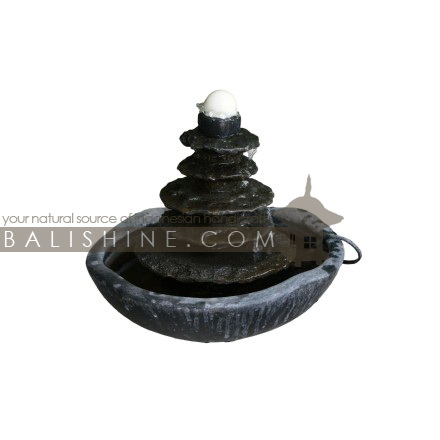 Balishine: Your natural source of indonesian handicraft presents in its Home Decor collection the Fountain:12KUM215834:This fountain is produced in Indonesia, made from stone and teracota.  Sold with pump