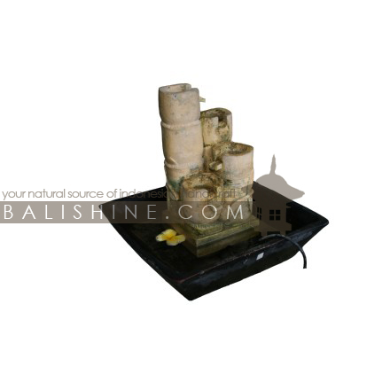 Balishine: Your natural source of indonesian handicraft presents in its Home Decor collection the Fountain:12KUM215836:This fountain is produced in Indonesia, made from stone and teracota.  Sold with pump