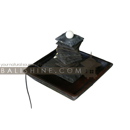Balishine: Your natural source of indonesian handicraft presents in its Home Decor collection the Fountain:12KUM215840:This fountain is produced in Indonesia, made from stone and teracota.  Sold with pump