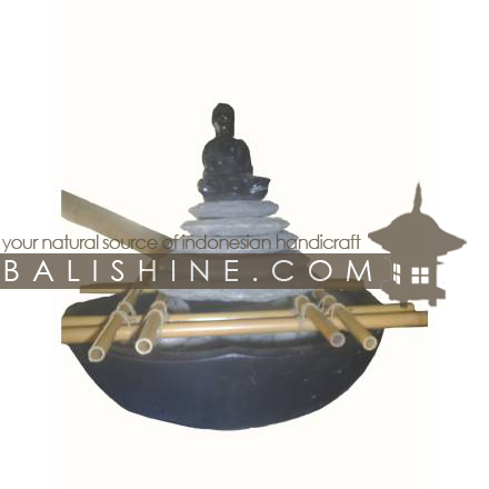 Balishine: Your natural source of indonesian handicraft presents in its Home Decor collection the Fountain:12LAB213727:This fountain is produced in Indonesia, made from stone, bamboo and teracota.  Sold with pump
