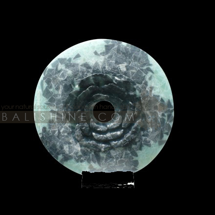 Balishine: Your natural source of indonesian handicraft presents in its Home Decor collection the Glass Artwork:12FOC315394:This glass artwork is produced in Indonesia made from glass. Sold with stone stand.  