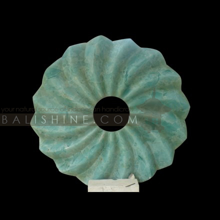 Balishine: Your natural source of indonesian handicraft presents in its Home Decor collection the Glass Artwork:12FOC315396:This glass artwork is produced in Indonesia made from glass. Sold with stone stand.  