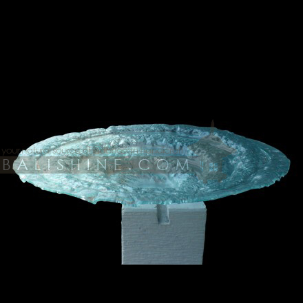 Balishine: Your natural source of indonesian handicraft presents in its Home Decor collection the Glass Artwork:12FOC315400:This glass artwork is produced in Indonesia made from glass.   Natural color