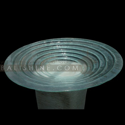 Balishine: Your natural source of indonesian handicraft presents in its Home Decor collection the Glass Artwork:12FOC315401:This glass artwork is produced in Indonesia made from glass.   Natural color