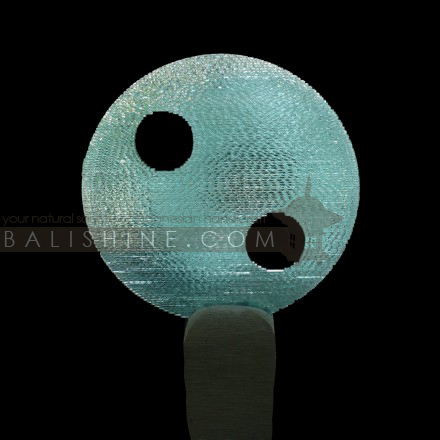 Balishine: Your natural source of indonesian handicraft presents in its Home Decor collection the Glass Artwork:12FOC315446:This glass artwork is produced in Indonesia made from glass. Sold with stone stand.  