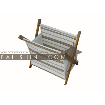 Balishine: Your natural source of indonesian handicraft presents in its Home Decor collection the Magazine Box:12VIN145250:This magazine box is produced in Indonesia made from plywood and cotton linen with a natural and parfumed tropical seagrass.  