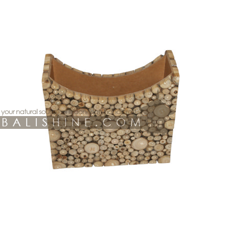 Balishine: Your natural source of indonesian handicraft presents in its Home Decor collection the News Paper Box:12KLM146879:This news paper box is produced in Indonesia made from MDF and teck wood.  