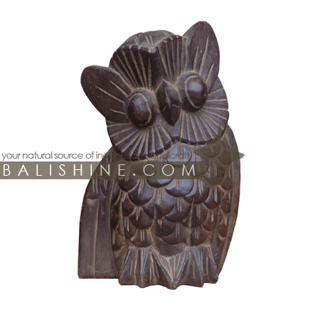 Balishine: Your natural source of indonesian handicraft presents in its Home Decor collection the Owl statue:12RAM35218:This owl is produced in Bali made from albasia wood.  