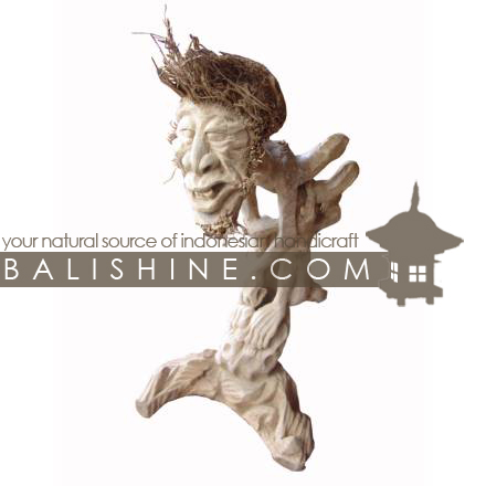 Balishine: Your natural source of indonesian handicraft presents in its Home Decor collection the Primitive statue:12AUR35165:This primitive statue is produced in Bali made from jempinis wood with akar bambou.  