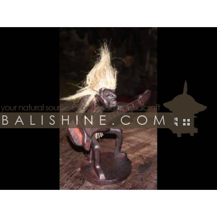 Balishine: Your natural source of indonesian handicraft presents in its Home Decor collection the Primitive Statue:12LEG35144:This primitive statue is produced in Bali made from suar wood.  
