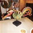 balishine Beautiful handcrafted wooden bird sculpture on stand. A perfect addition to your living room.
