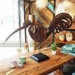 balishine Beautiful handcrafted wooden bird sculpture on stand. A perfect addition to your living room.