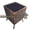 balishine This square basket is produced in Indonesia made from coconut leaf and bamboo.