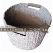 balishine This round basket is produced in Indonesia made from seagrass.