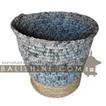 balishine This basket is made with natural palm rafia.