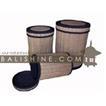 balishine This set of 3 rounds baskets is produced in Indonesia made from mendong grass.