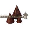 balishine This set of 3 triangles boxes is produced in Indonesia made from teak wood  with natural cinamon.