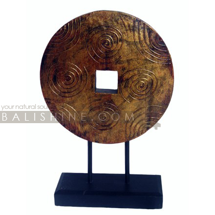 Balishine: Your natural source of indonesian handicraft presents in its Home Decor collection the Sculpture:12NUU335531:This sculpture with stand is produced in Indonesia and made from albasia wood.  