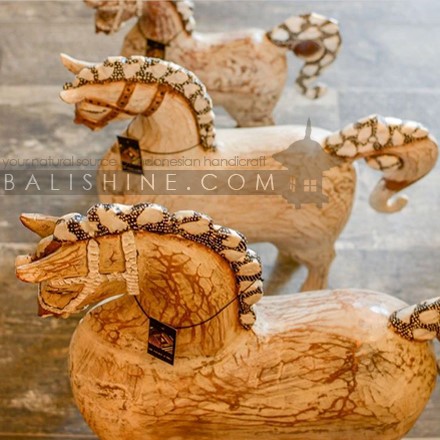 Balishine: Your natural source of indonesian handicraft presents in its Home Decor collection the Standing Horse:12WET37805:This beautiful decorative horse is made from albasia wood.  