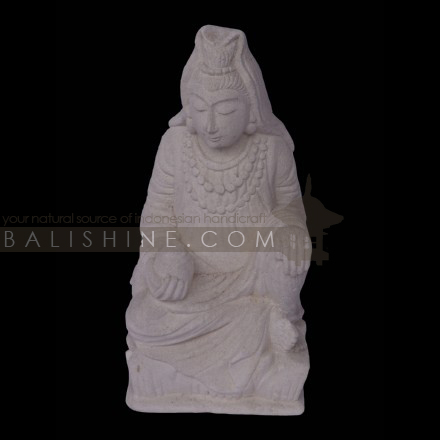 Balishine: Your natural source of indonesian handicraft presents in its Home Decor collection the Statue:12DEL35597:This statue is a handicraft of Bali made from natural white lime stone.  white color.