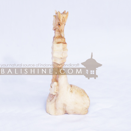 Balishine: Your natural source of indonesian handicraft presents in its Home Decor collection the Hipocampe Statue:12SOM36223:This original statue is a handicraft of Bali made from wood.  Same as picture
