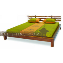 Balishine: Your natural source of indonesian handicraft presents in its Home Decor collection the Bed:114MNF305849:This bed is produced in indonesia, made from teak wood. (Mattress size 160X200CM)  This furniture is made from high quality teak wood grade A premium. Natural, chocolate or dark color.
