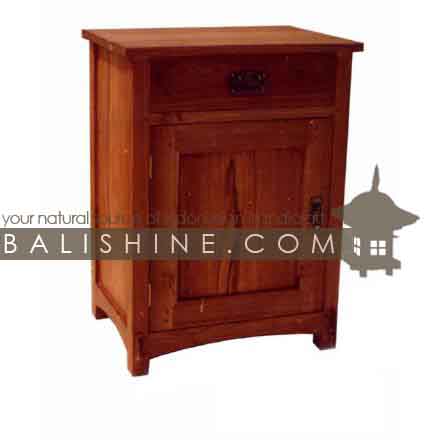 Balishine: Your natural source of indonesian handicraft presents in its Home Decor collection the Bedside:114GEN303781:This bedside with 1 drawer and 1 door is produced in indonesia, made from teak wood.  Natural, chocolate or dark color