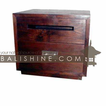 Balishine: Your natural source of indonesian handicraft presents in its Home Decor collection the Bedside:114GEN303786:This bedside with 2 drawers is produced in indonesia, made from teak wood.  Natural, chocolate or dark color