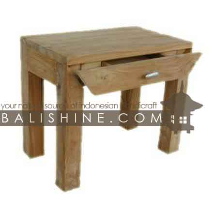 Balishine: Your natural source of indonesian handicraft presents in its Home Decor collection the Bedside:114GEN303791:This bedside with 1 drawer is produced in indonesia, made from teak wood.  Natural, chocolate or dark color