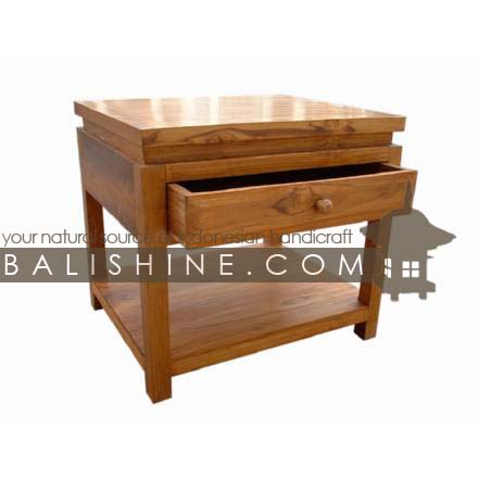 Balishine: Your natural source of indonesian handicraft presents in its Home Decor collection the Bedside:114GEN303877:This square bedside with 1 drawer is produced in indonesia, made from teak wood.  Natural, chocolate or dark color